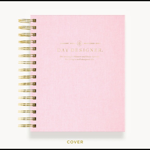 Day Designer 2024 Mini Daily Planner: Peony Bookcloth with Emily Ley extras* - Picture 2 of 12